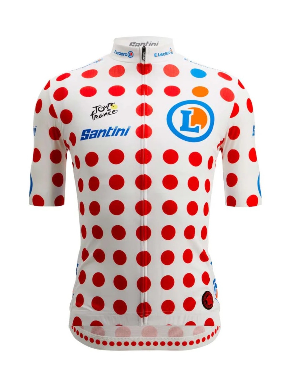 NWT Santini Tour de France Polka Dot Cycling Jersey